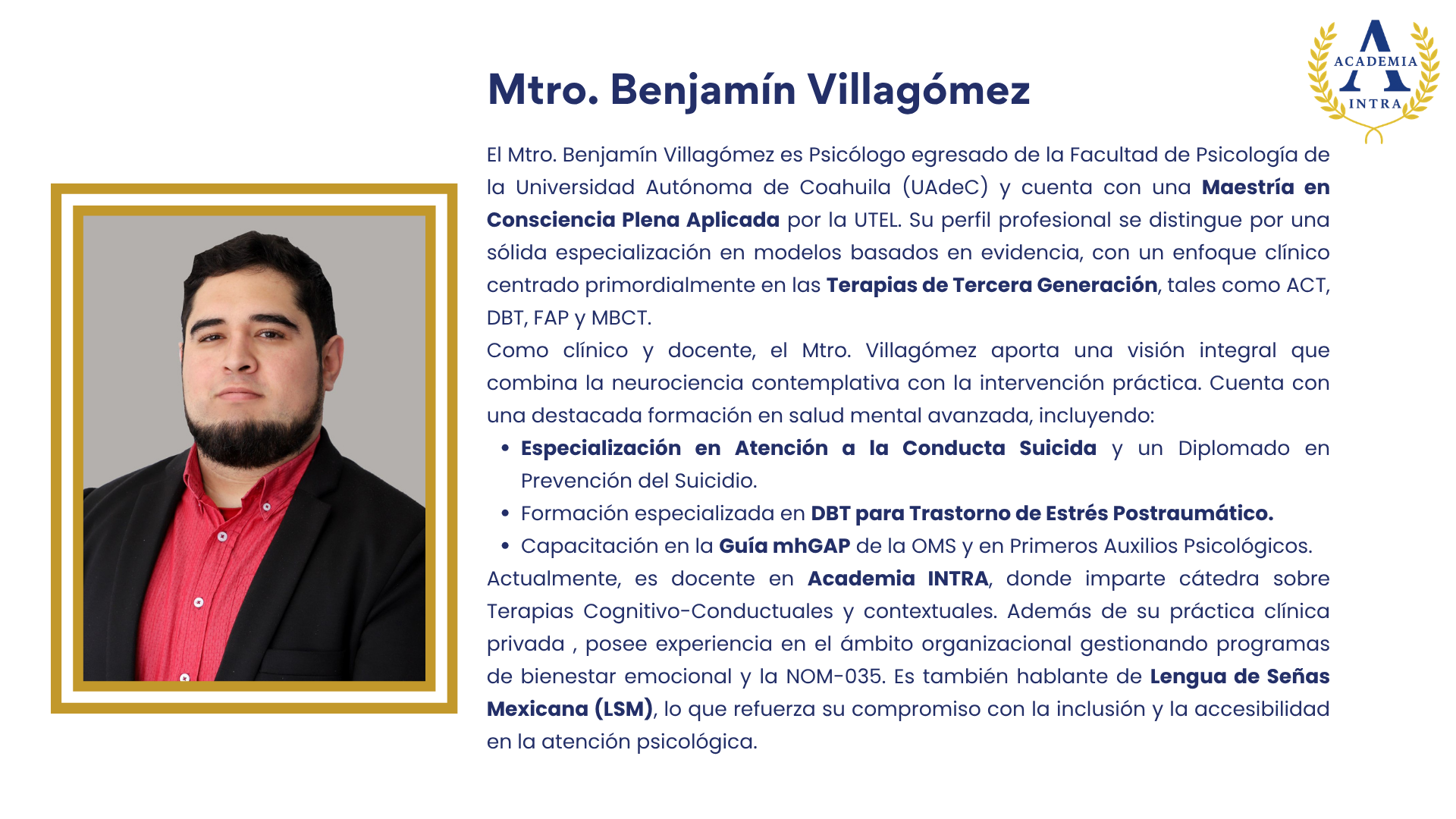 Mtro. Benjamín Villagómez